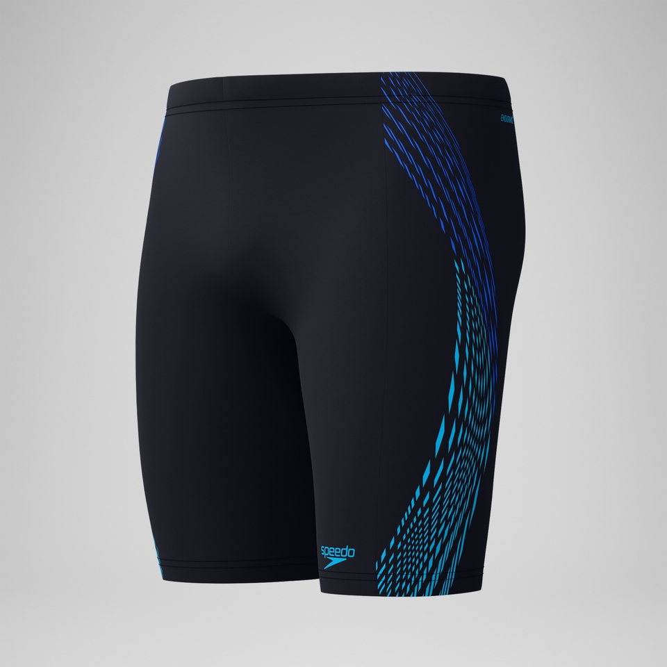Tech Panel Schwimmhose Schwarz/Blau für Herren