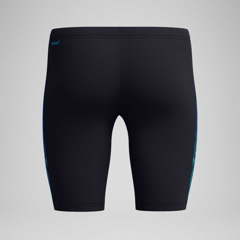 Tech Panel Schwimmhose Schwarz/Blau für Herren