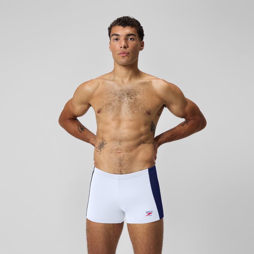Men's Jetstream Retro Colorblock Square Leg White