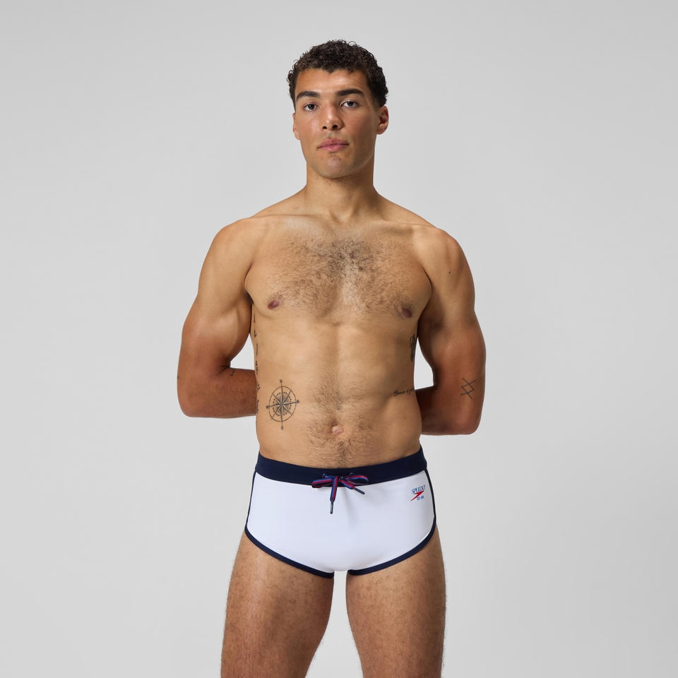 Men's Jetstream Retro Logo Brief White