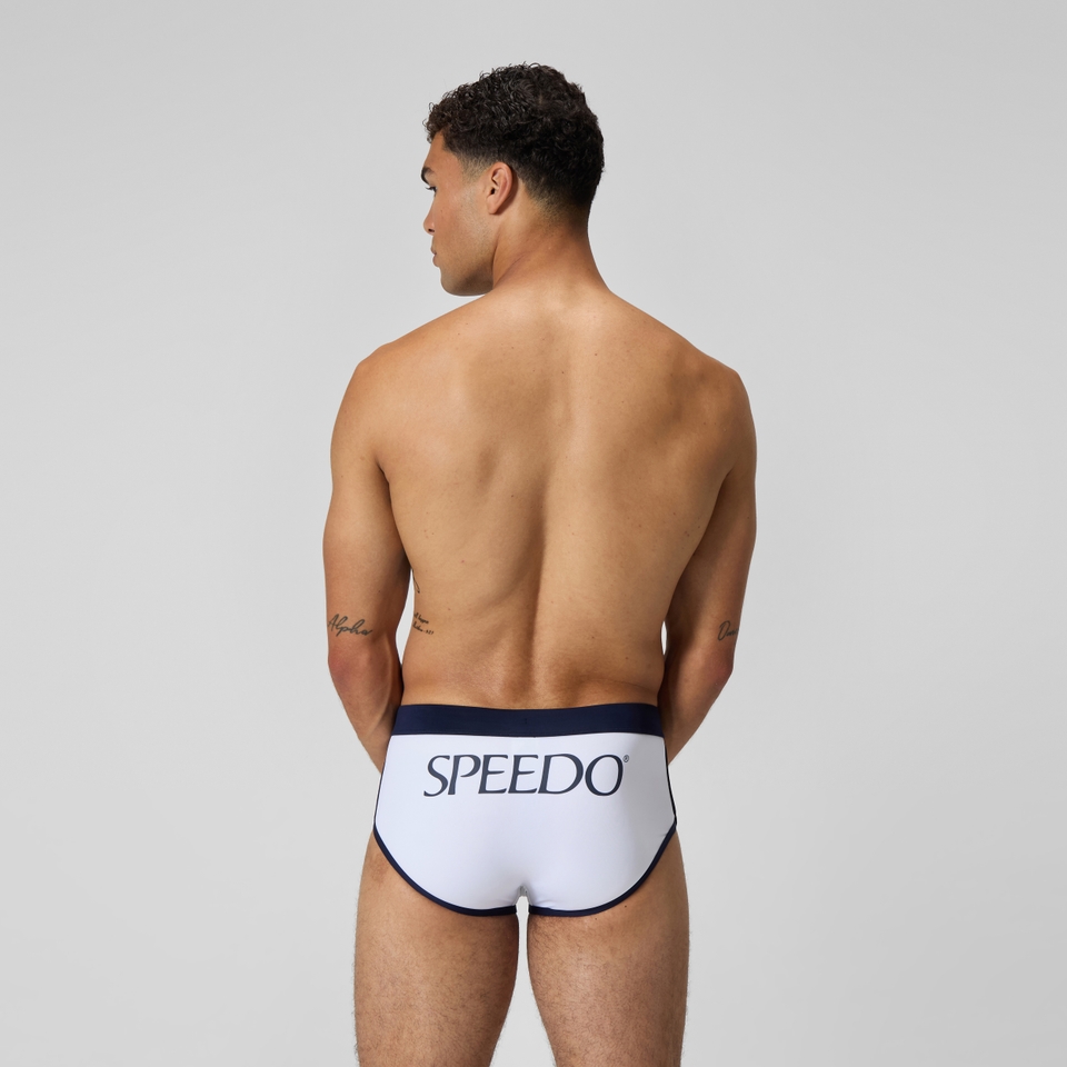 Men's Jetstream Retro Logo Brief White