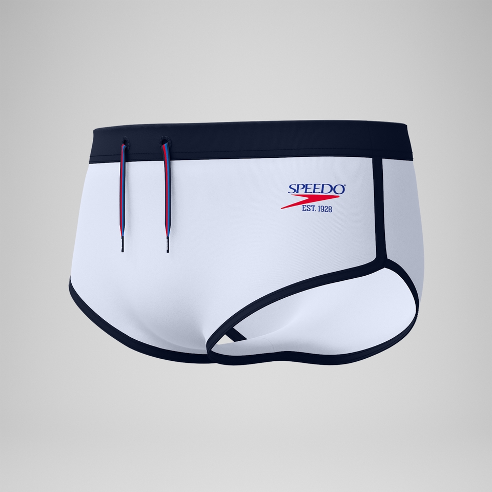 Men's Jetstream Retro Logo Brief White