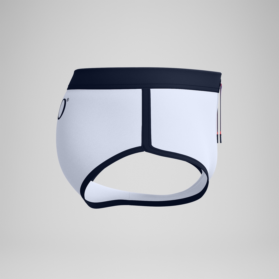 Men's Jetstream Retro Logo Brief White