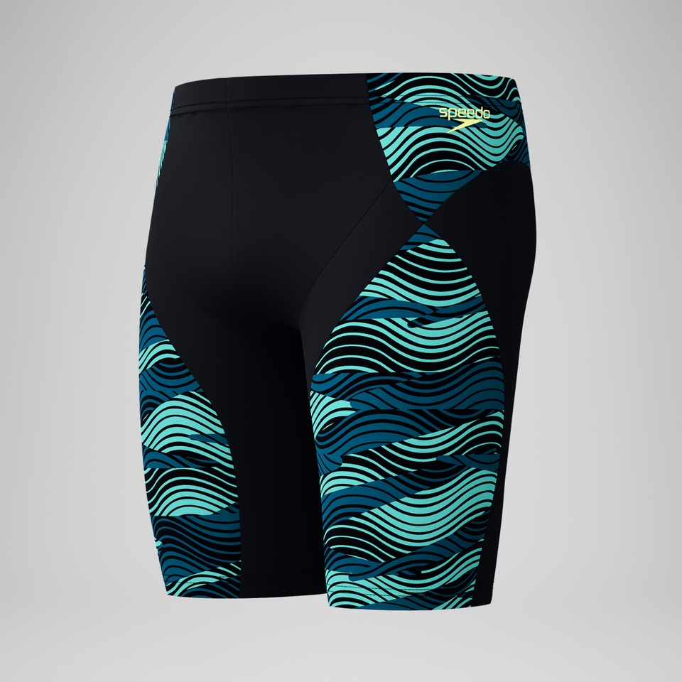 Endurance+ Max Kompressions-Schwimmhose Schwarz/Türkis für Herren