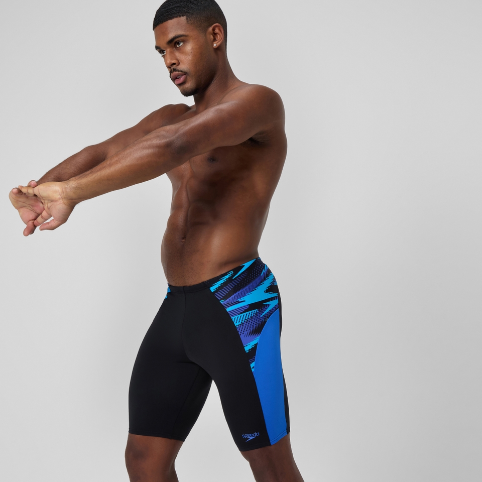 Endurance+ Max Splice-Schwimmhose Schwarz/Blau für Herren