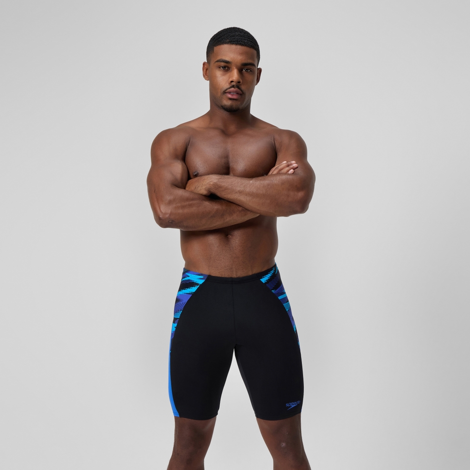 Endurance+ Max Splice-Schwimmhose Schwarz/Blau für Herren