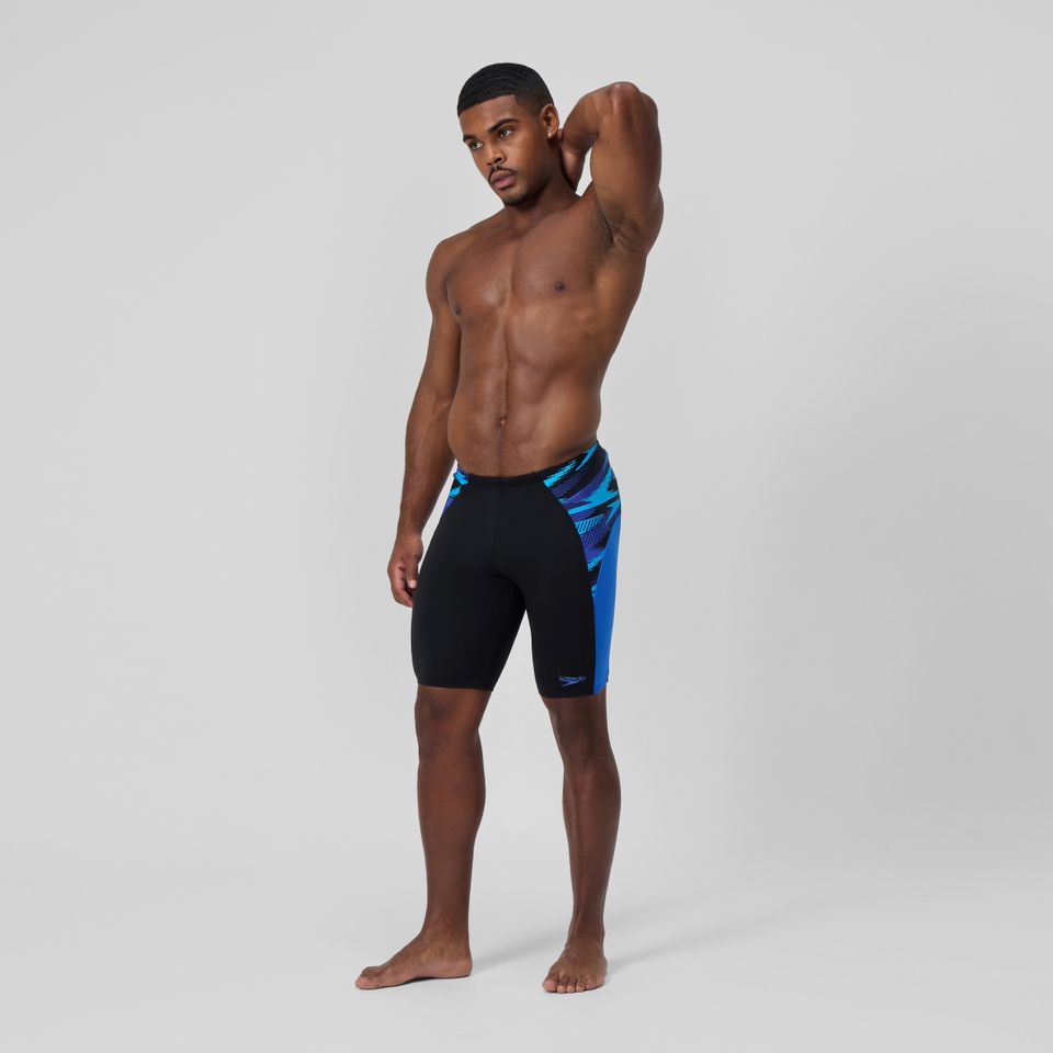 Endurance+ Max Splice-Schwimmhose Schwarz/Blau für Herren