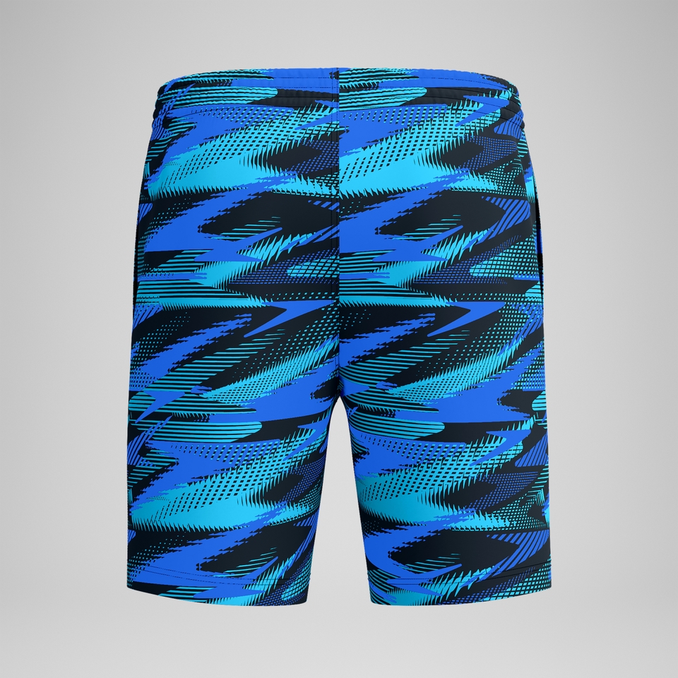 Xpress Lite Allover-Badeshorts 45 cm Blau für Herren
