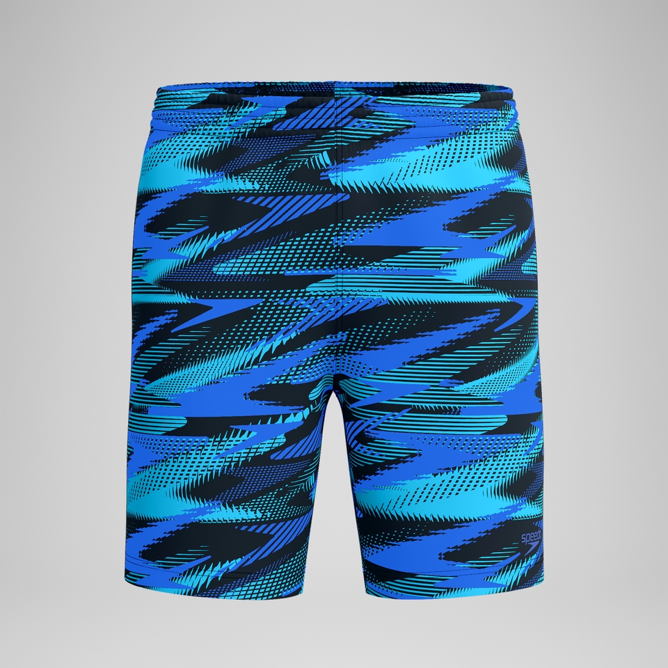 Xpress Lite Allover-Badeshorts 45 cm Blau für Herren