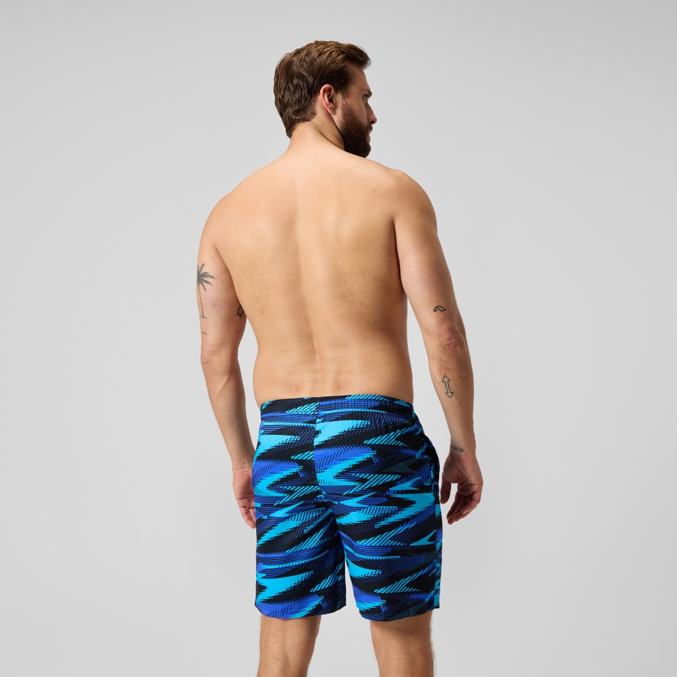 Xpress Lite Allover-Badeshorts 45 cm Blau für Herren