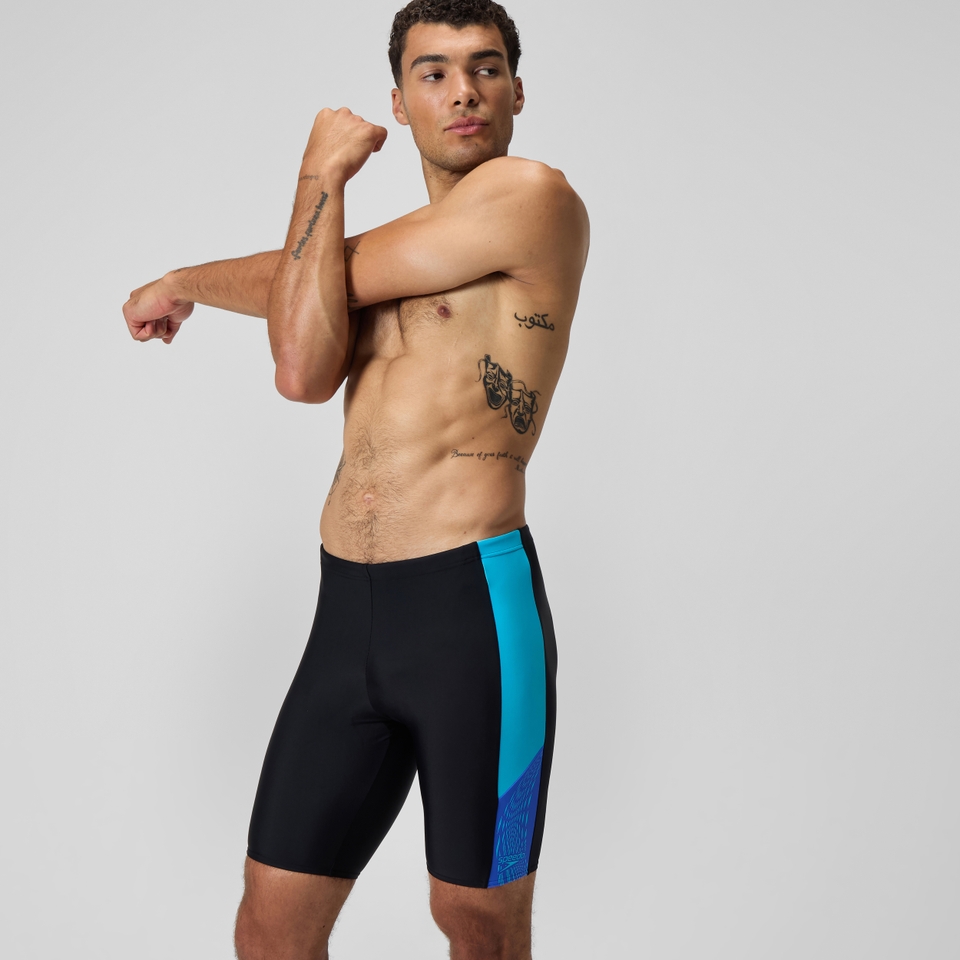 Dive Schwimmhose Schwarz/Blau für Herren