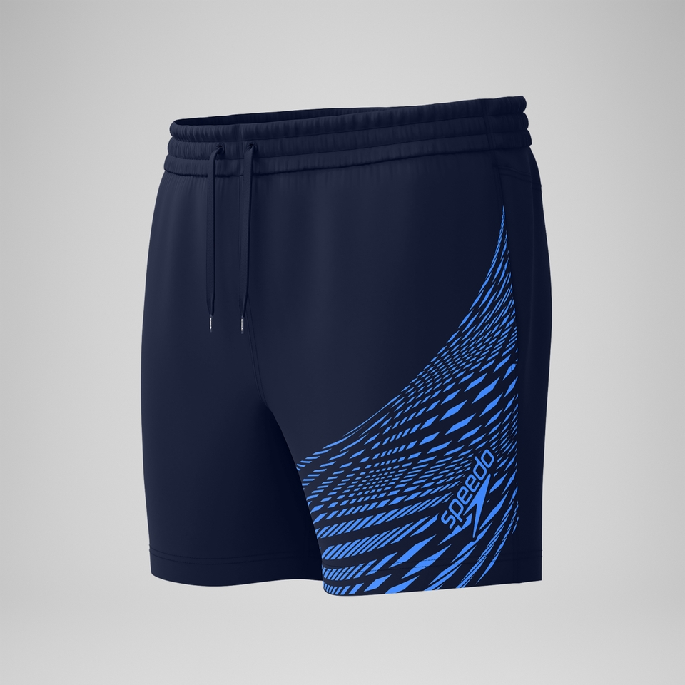 HyperBoom Splice-Badeshorts 40 cm Marineblau/Blau für Herren