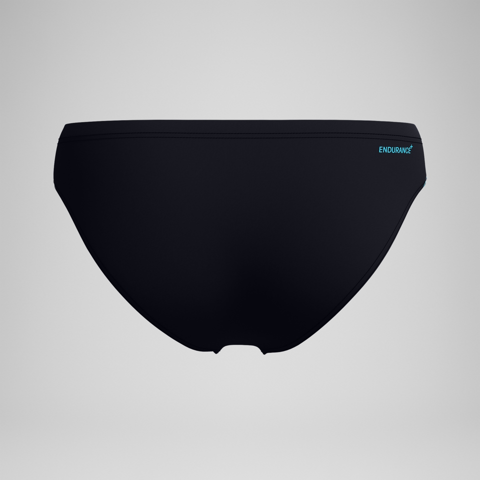 Tech Panel Badehose 7 cm Schwarz/Blau für Herren