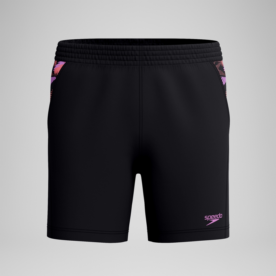 Xpress Lite Panel Badeshorts 40 cm Schwarz/Pink für Herren