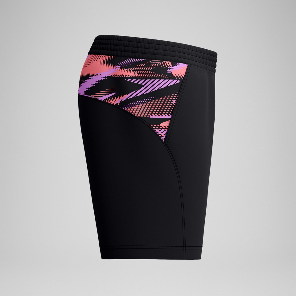 Xpress Lite Panel Badeshorts 40 cm Schwarz/Pink für Herren