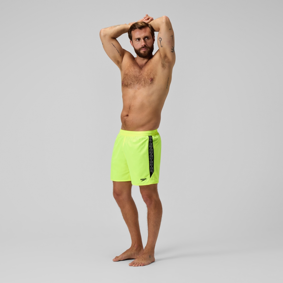 Men's Hyperboom Splice 16" Swim Trunks Yellow