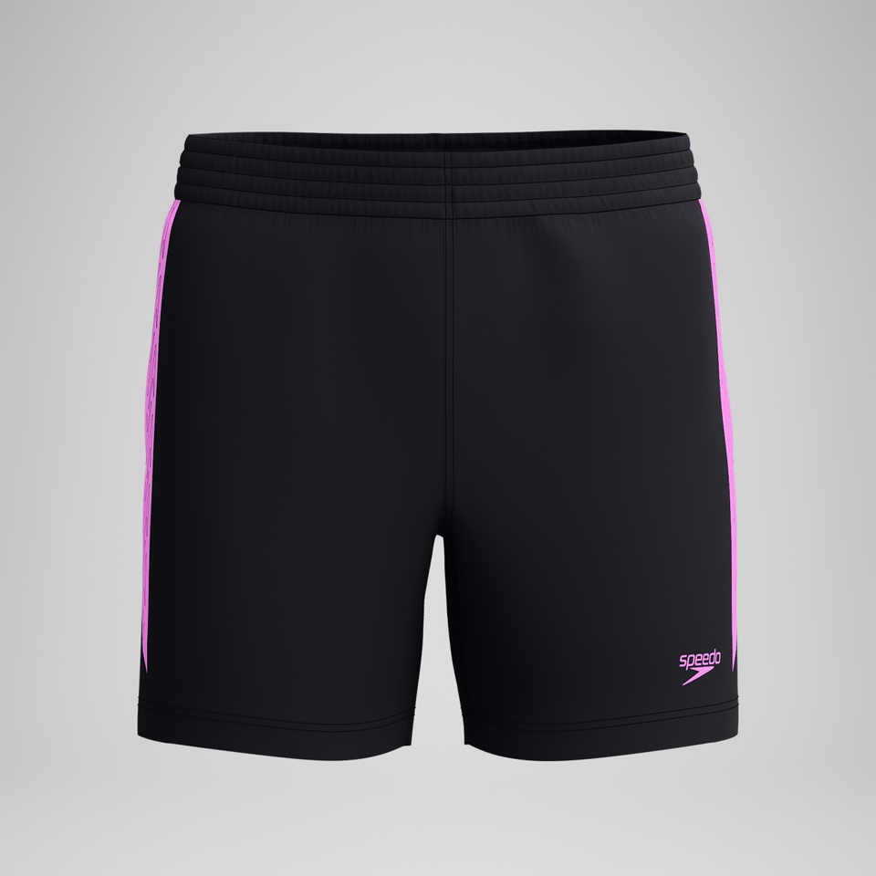 HyperBoom Splice-Badeshorts 40 cm Schwarz/Pink für Herren