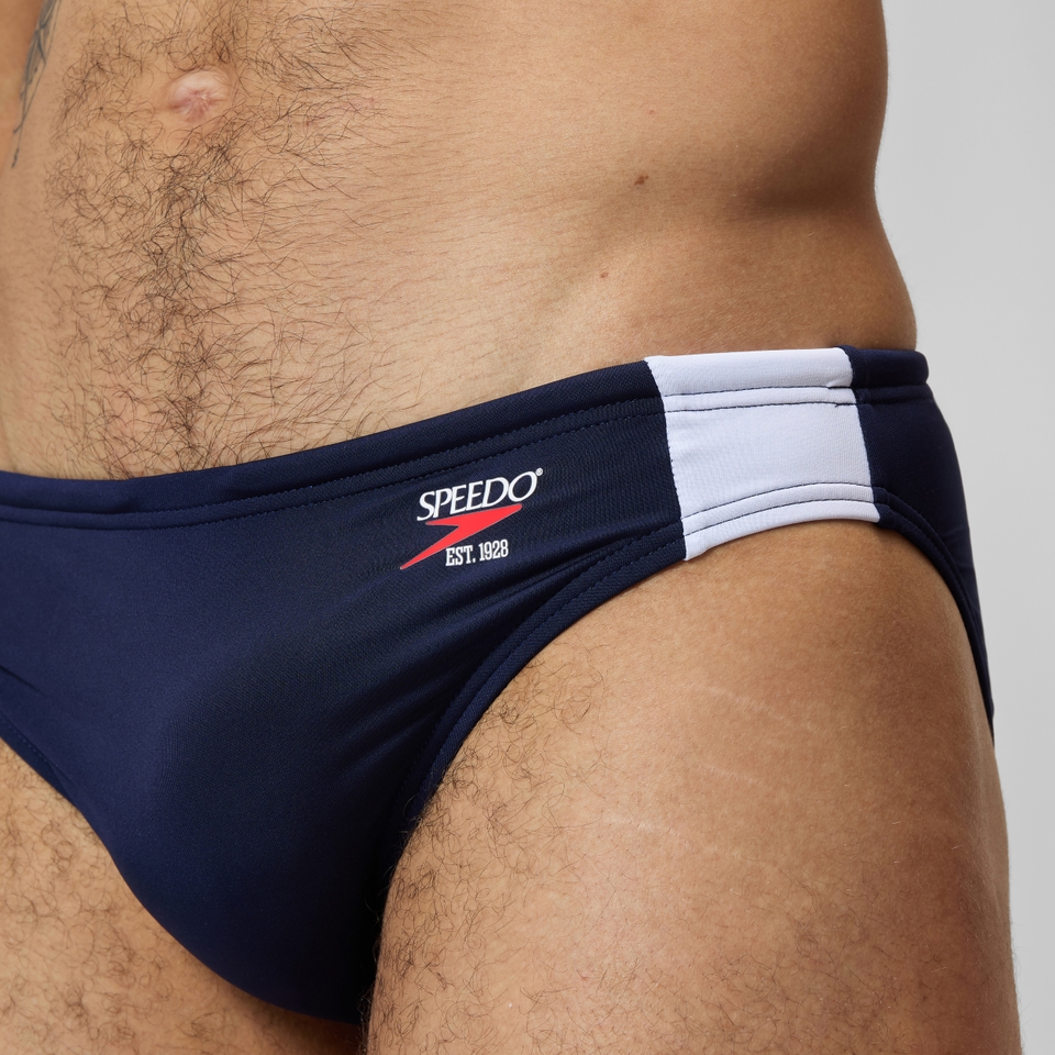 Men's Jetstream Retro Colorblock Brief Navy