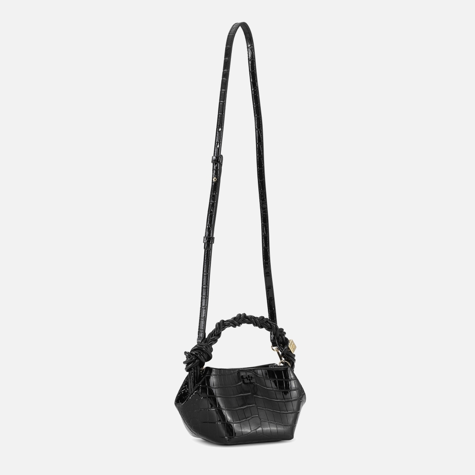 Ganni Mini Bou Leather-Blend Bag