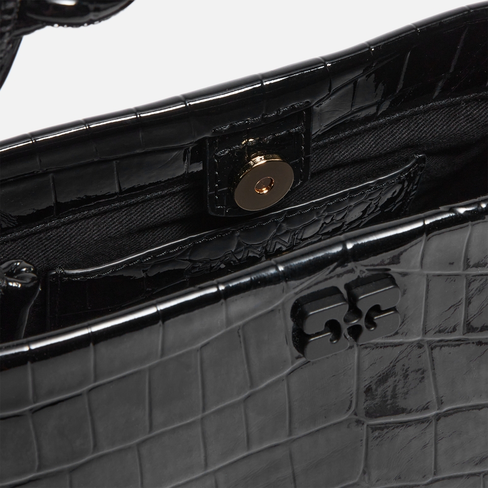 Ganni Mini Bou Leather-Blend Bag