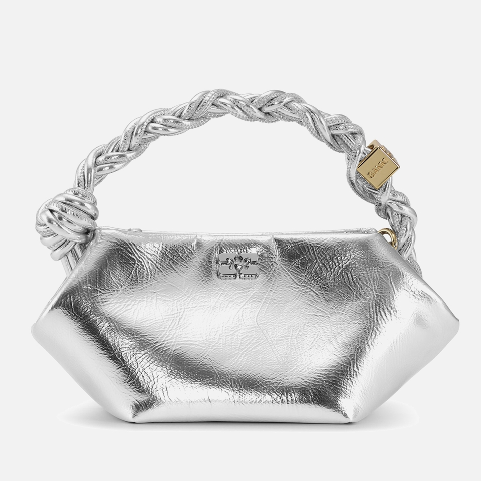 Ganni Mini Bou Metallic Leather-Blend Bag