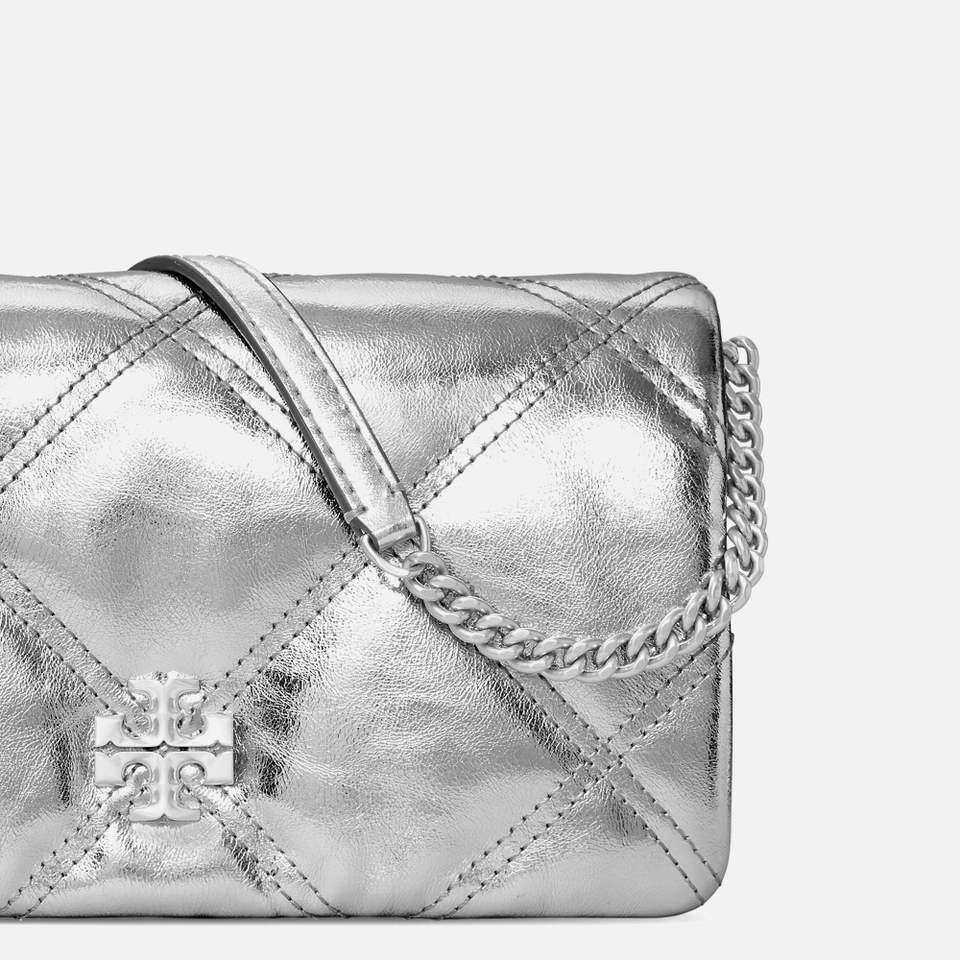 Tory Burch Kira Diamond Leather Chain Wallet
