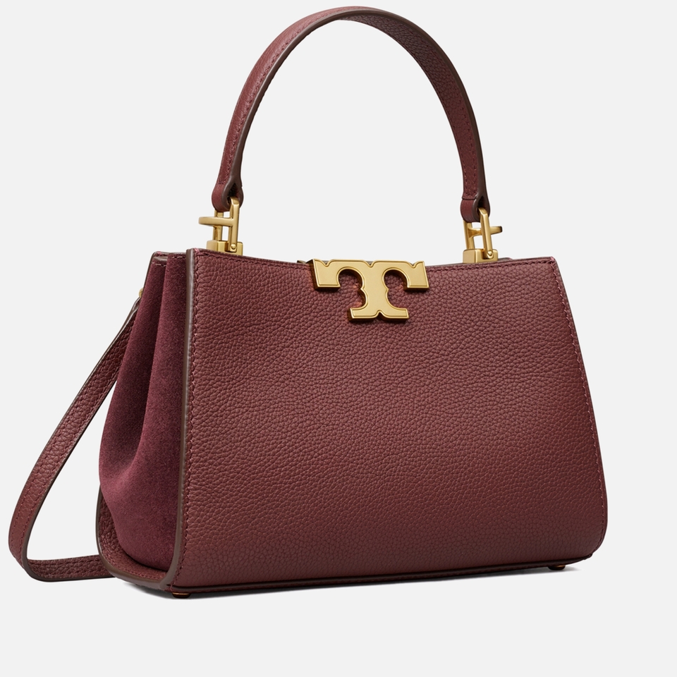 Tory Burch Eleanor Pebble-Grain Leather Mini Satchel