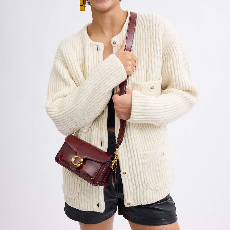 Coach Tabby 20 Spazzolato Leather Shoulder Bag