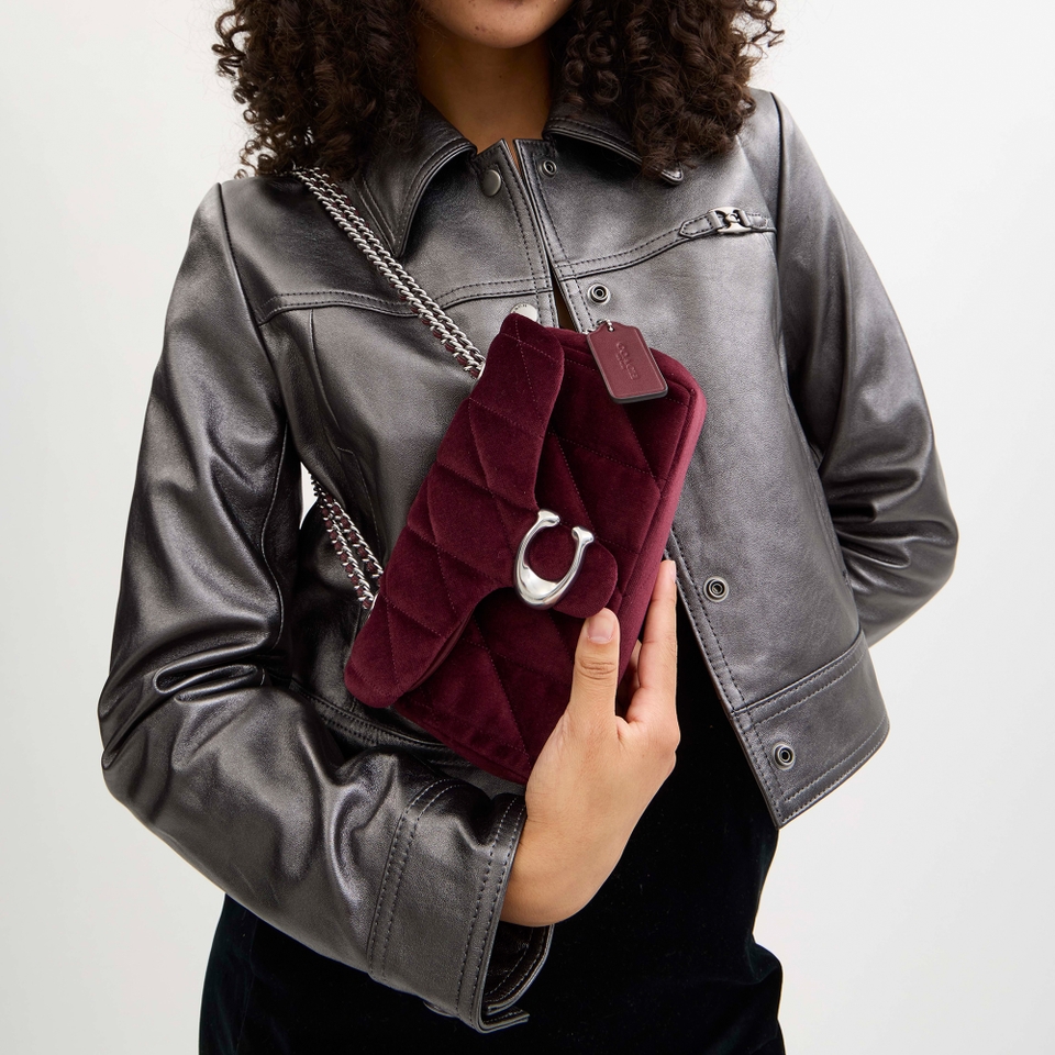 Coach velvet crossbody sale