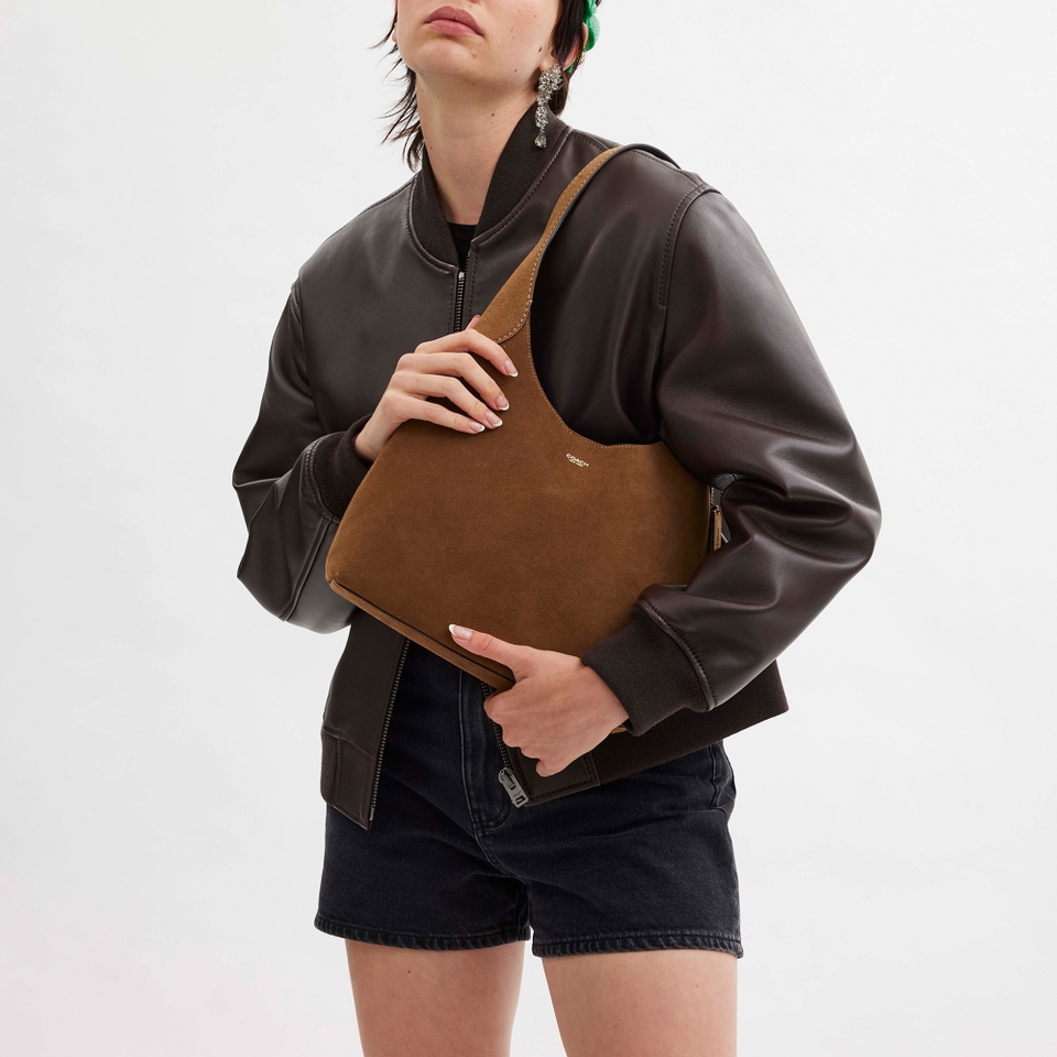 Coach Suede Brooklyn 28 Suede Shoulder Bag