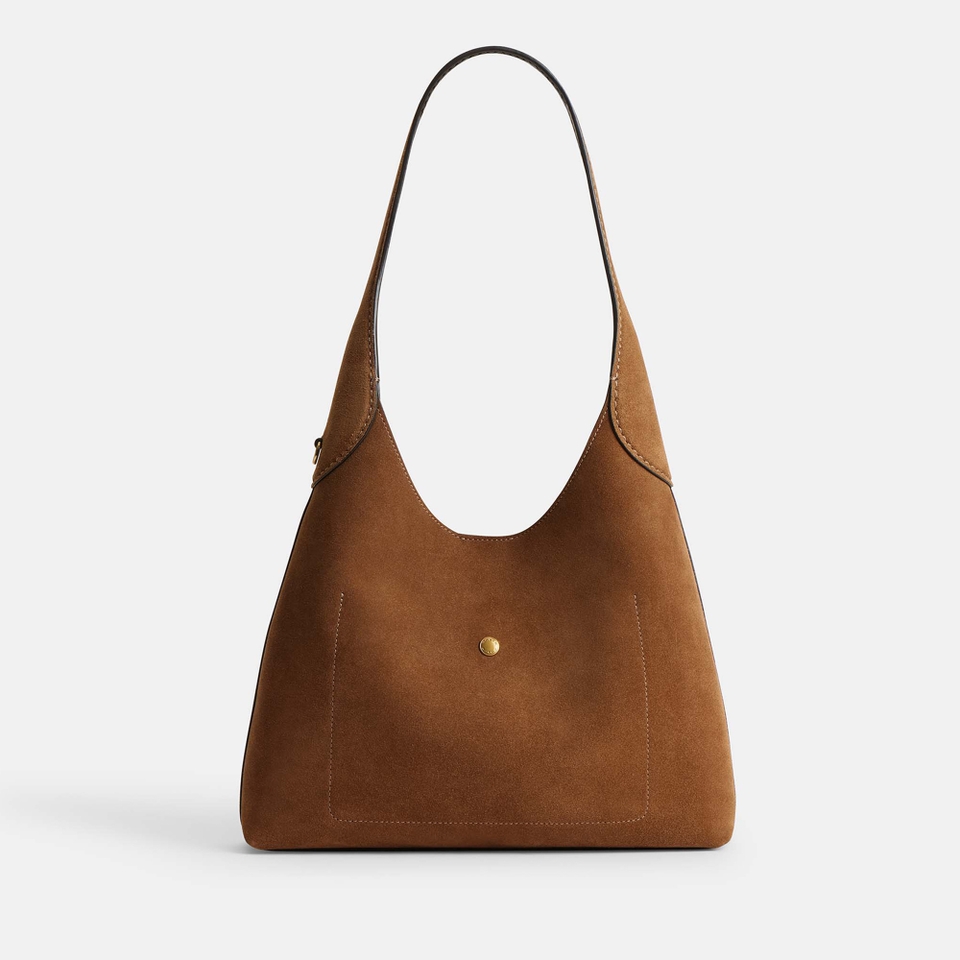 Coach Suede Brooklyn 28 Suede Shoulder Bag