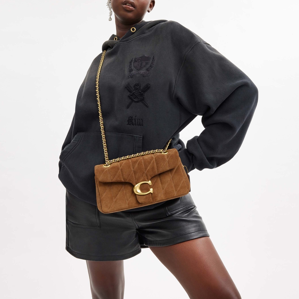 Coach Quilted Suede Tabby 26 Shoulder Bag