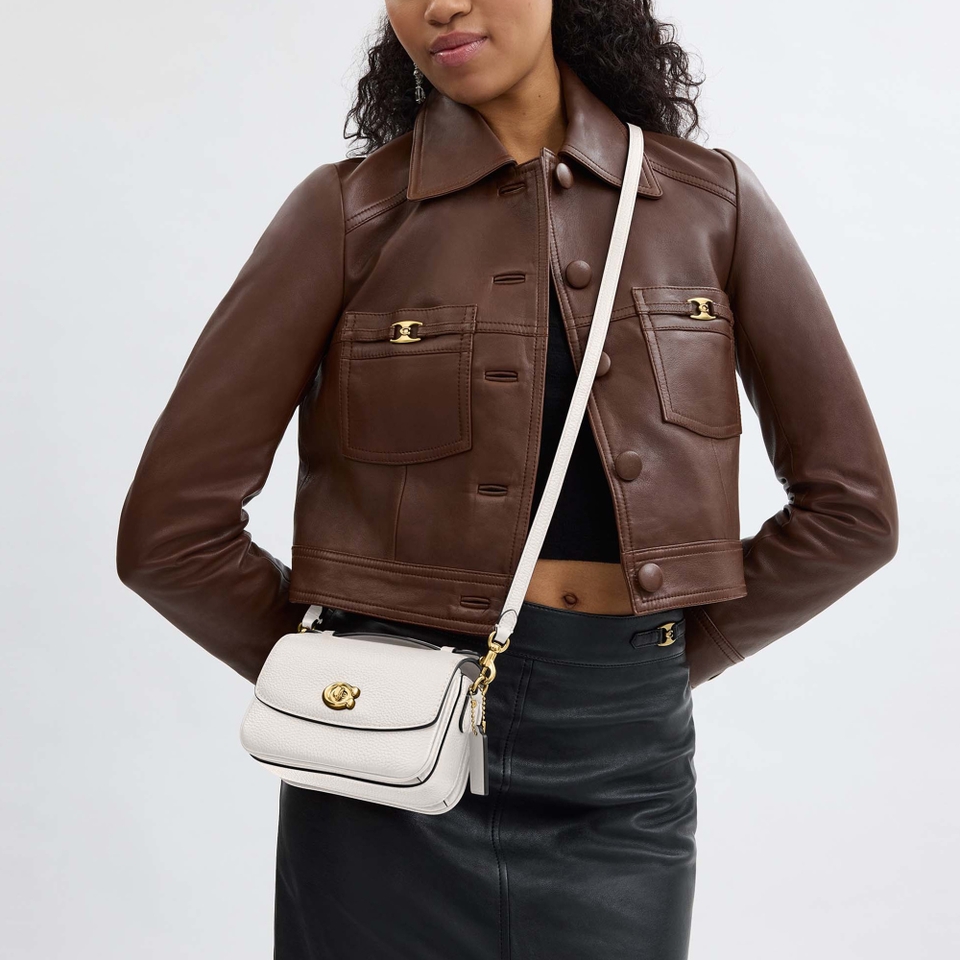 Coach Cassie 17 Leather Crossbody Bag