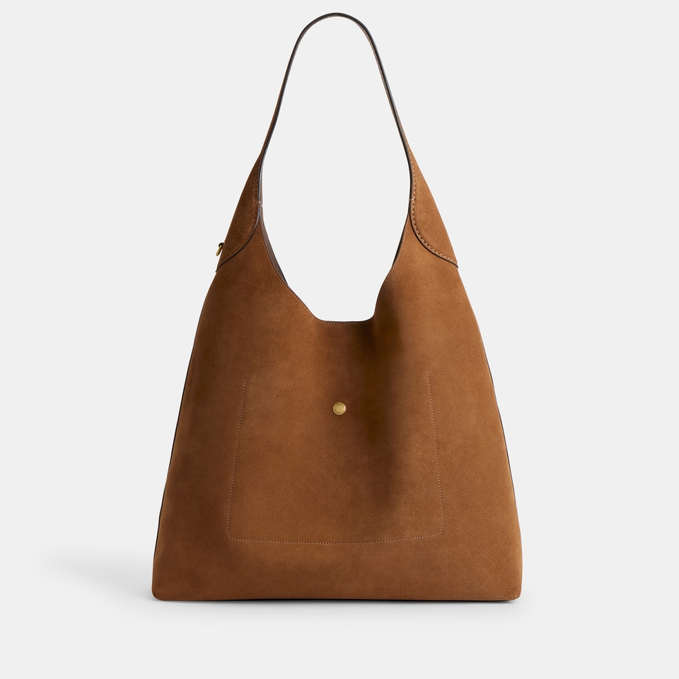 Coach Brooklyn 39 Leather and Suede Shoulder Bag