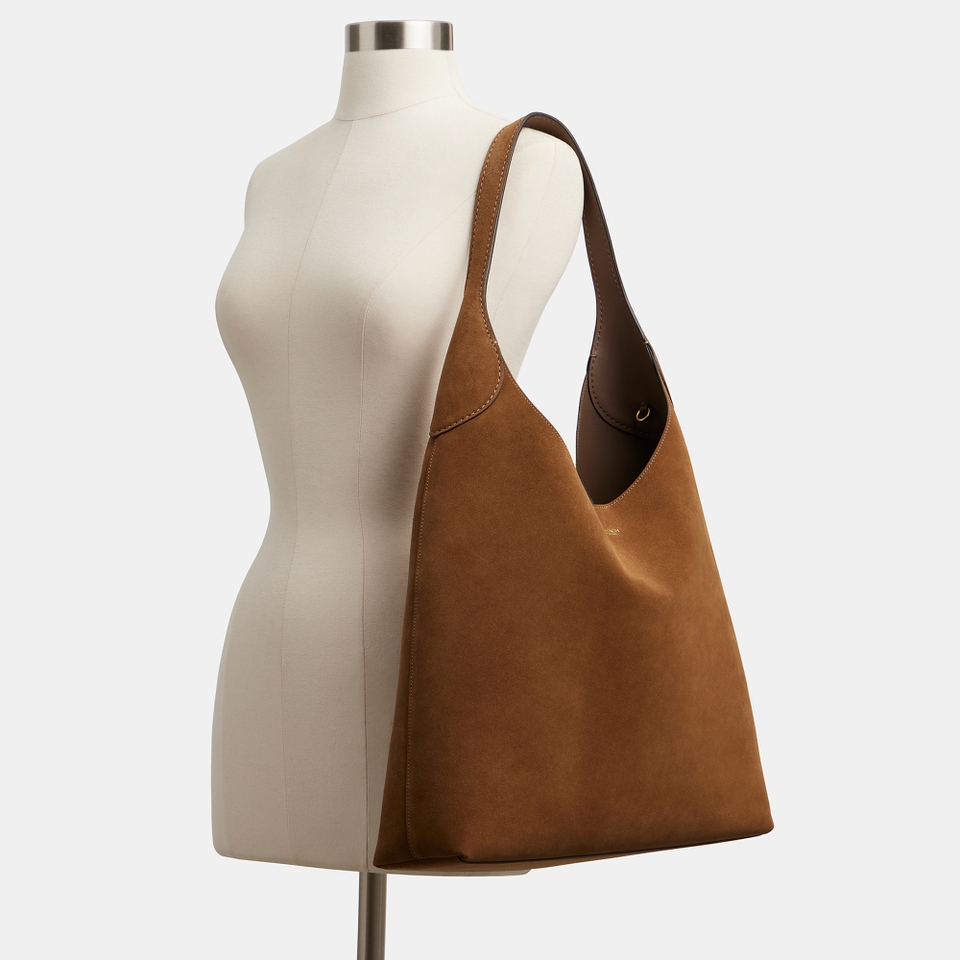 Coach Brooklyn 39 Leather and Suede Shoulder Bag