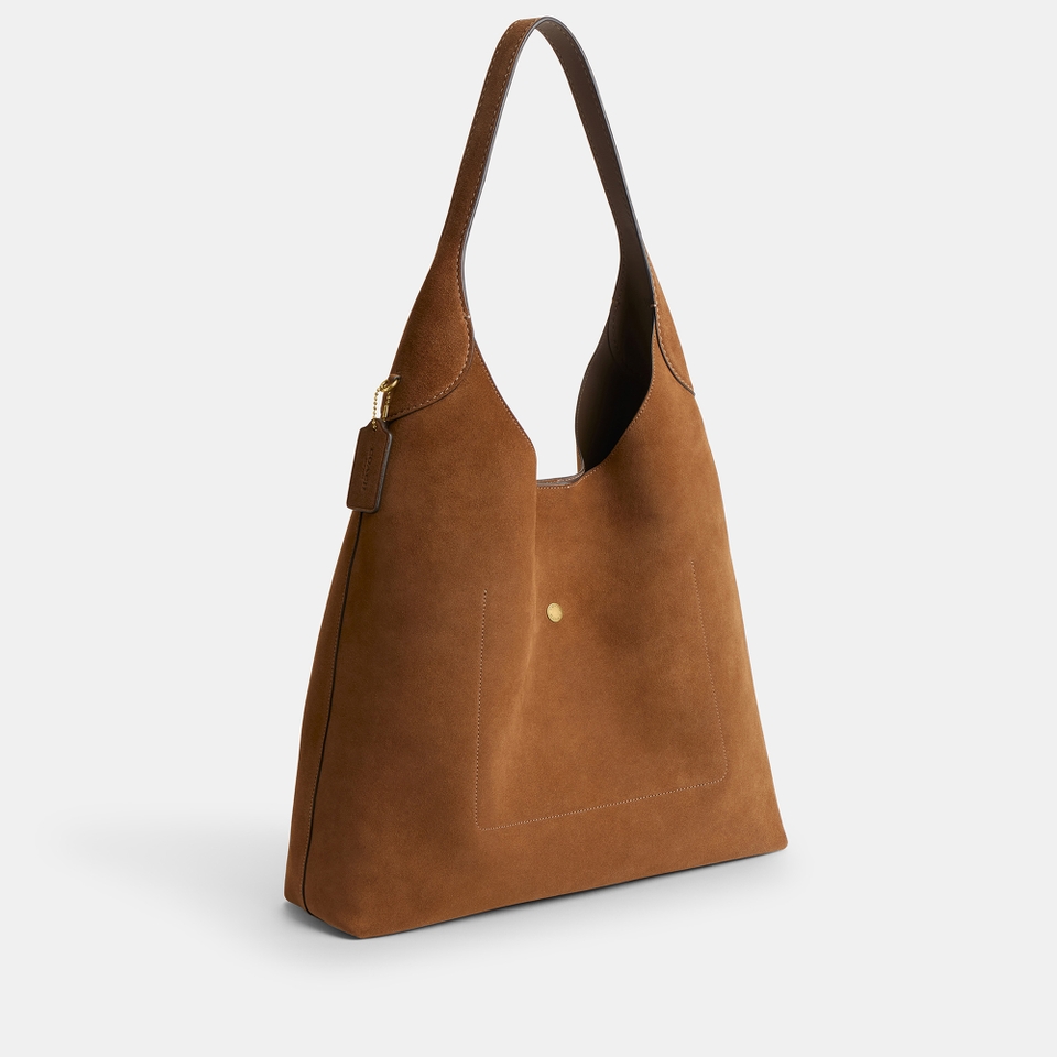 Coach Brooklyn 39 Leather and Suede Shoulder Bag