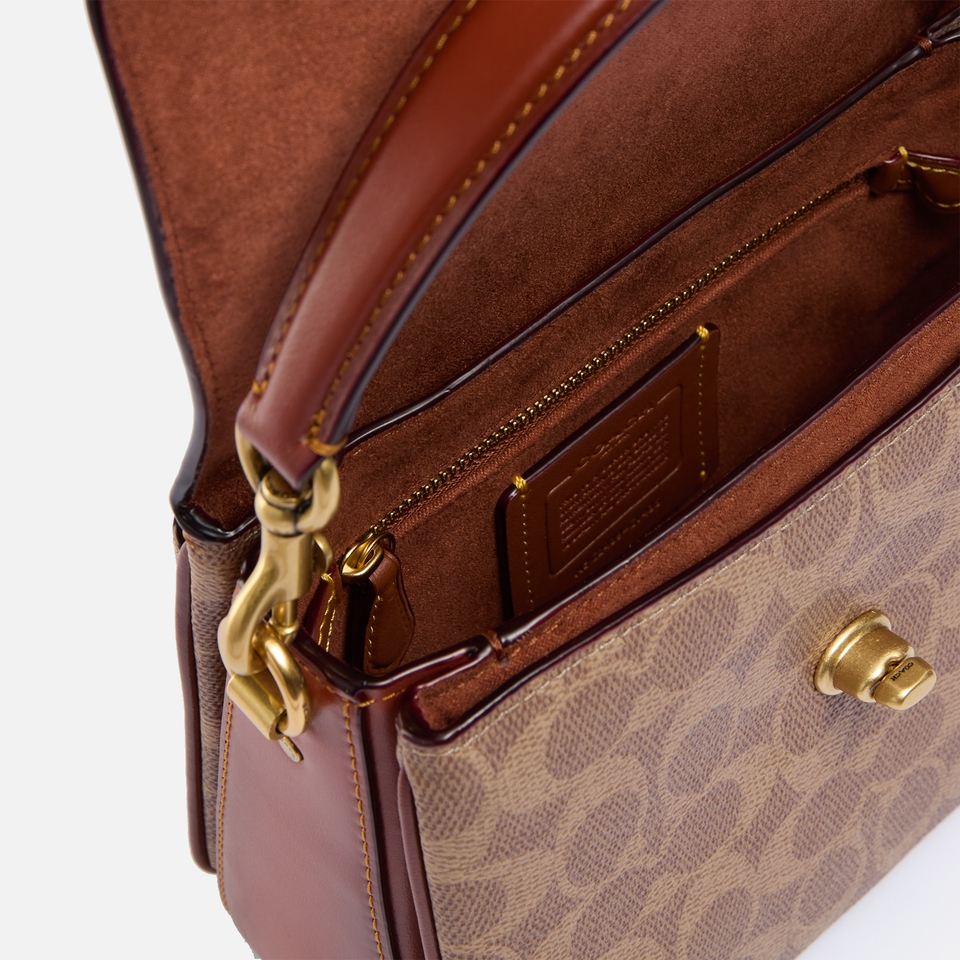 Coach Cassie 19 Signature Canvas and Leather Cross Body Bag