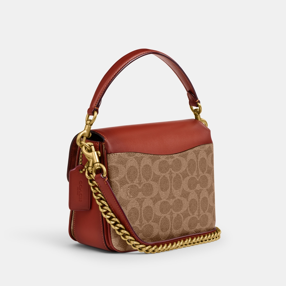 Coach Cassie 19 Signature Canvas and Leather Cross Body Bag