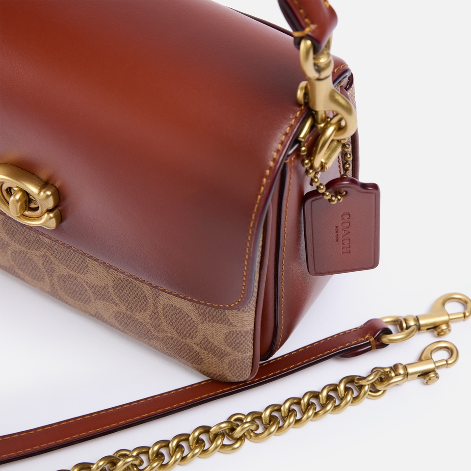 Coach Cassie 19 Signature Canvas and Leather Cross Body Bag