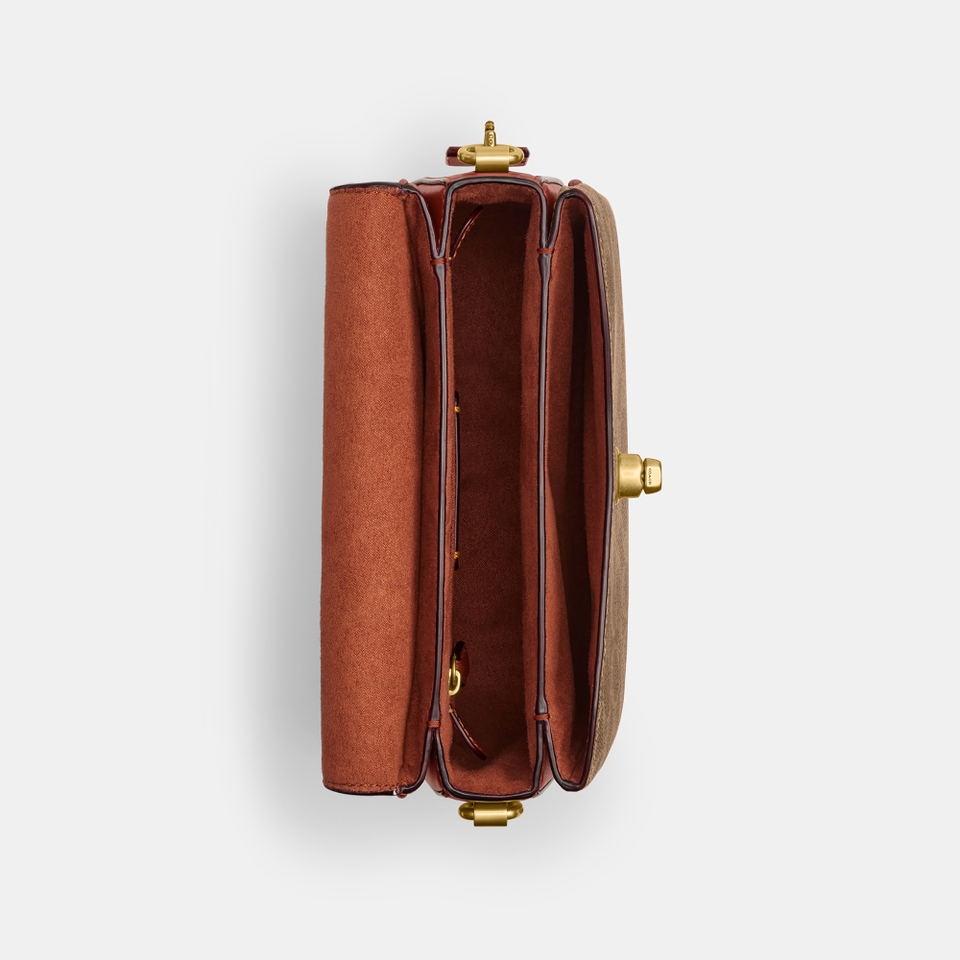 Coach Cassie 19 Signature Canvas and Leather Cross Body Bag