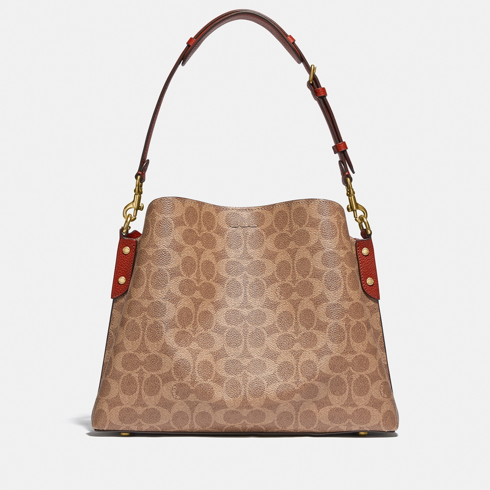 Coach Willow Signature Canvas and Leather Shoulder Bag