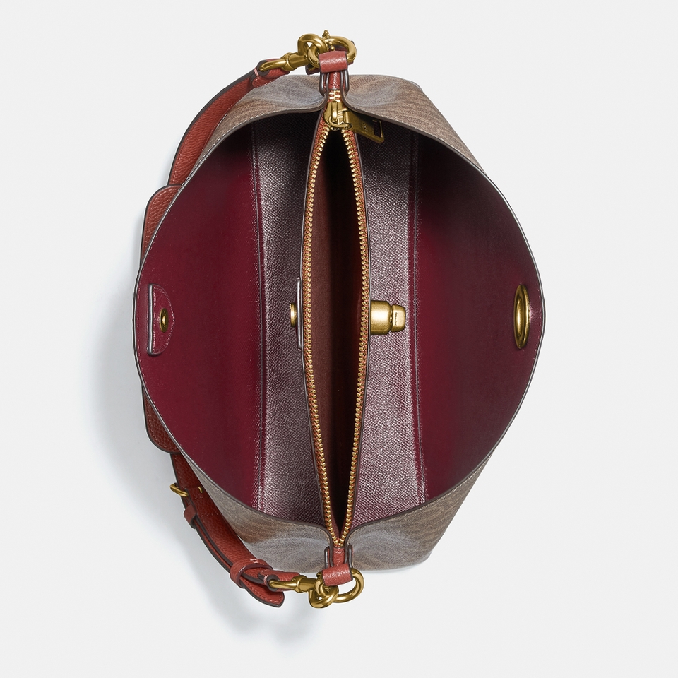 Coach Willow Signature Canvas and Leather Shoulder Bag