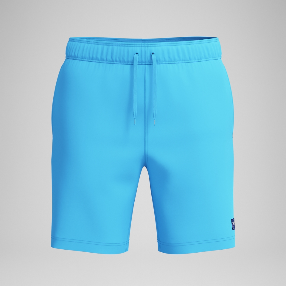 Men's Solid Redondo Edge Volley 18" Swim Trunks Blue
