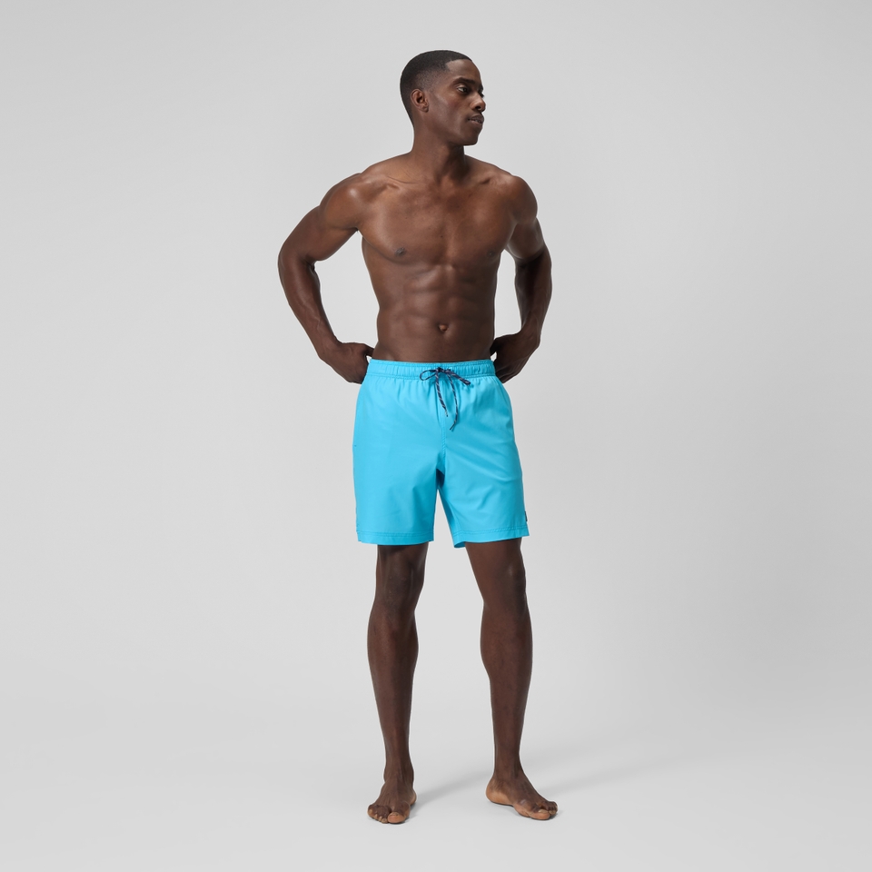 Men's Solid Redondo Edge Volley 18" Swim Trunks Blue