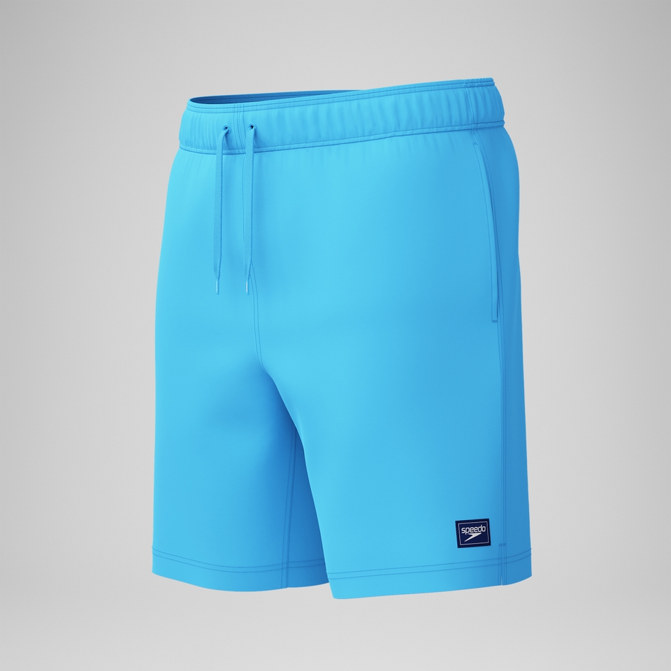 Men's Solid Redondo Edge Volley 18" Swim Trunks Blue