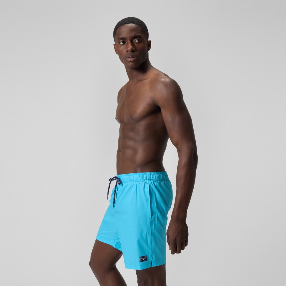 Men's Solid Redondo Edge Volley 18" Swim Trunks Blue