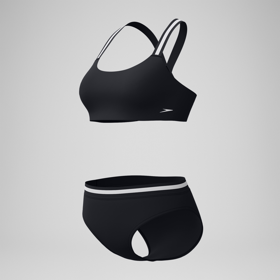 V Class Performance Bikini Schwarz/Grau für Damen