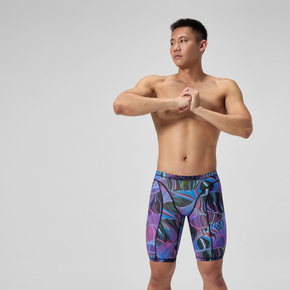 Men's Vanquisher Printed Jammer Black/Purple