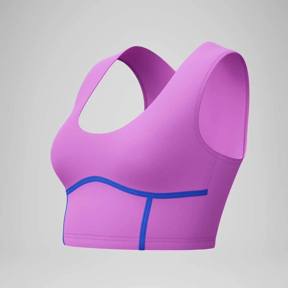 Gebundenes Crop-Top Pink für Damen
