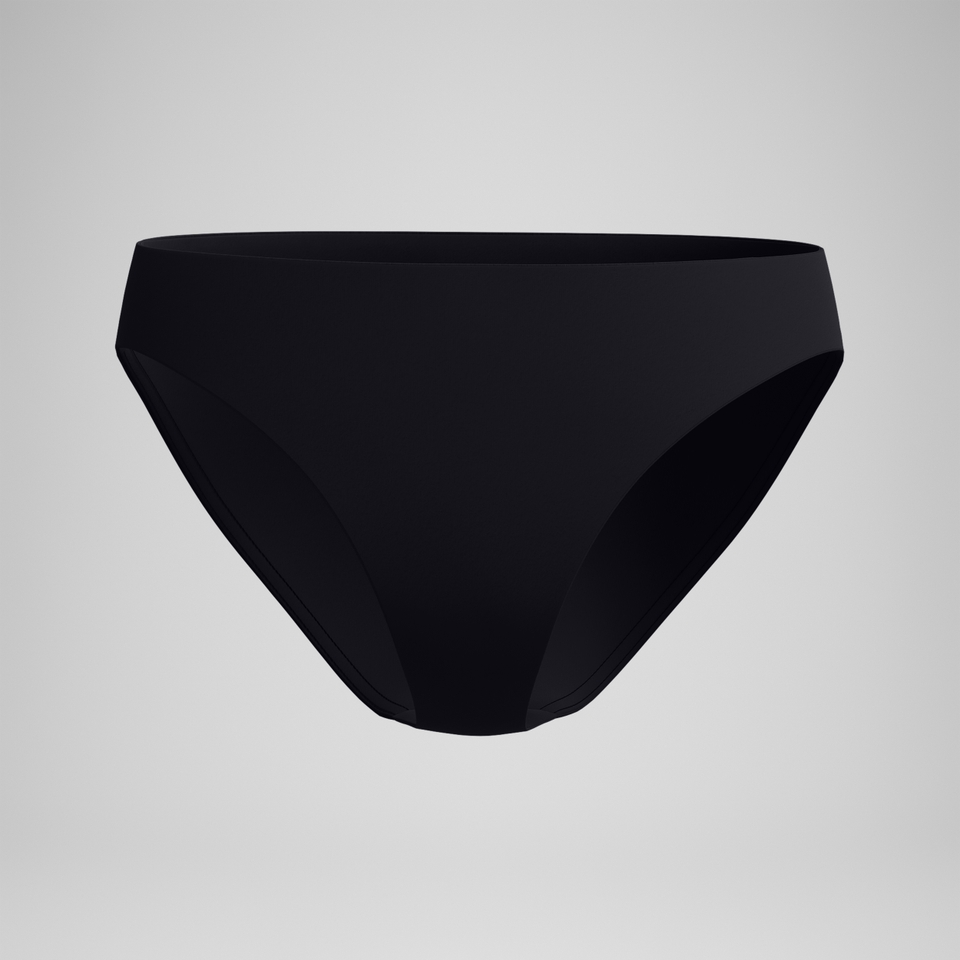 Women's Solid Classic Bikini Bottom Black